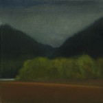Hillside Fog, 12" x 12", oil on canvas