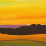Soft Glow Hillside, 24" x 24", oil on canvas