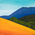 West of Mt Diablo, 20″ x 20″, oil on canvas